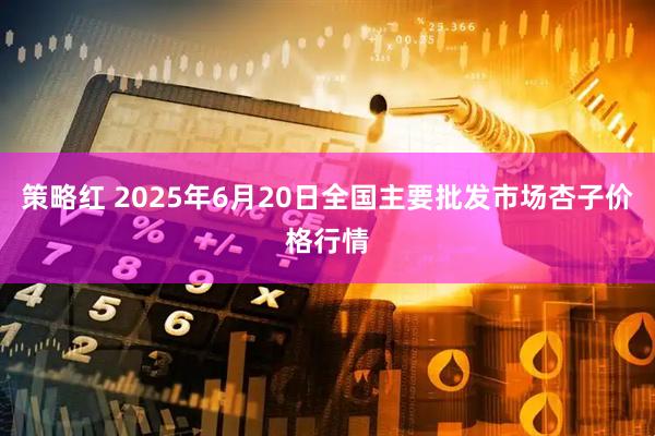 策略红 2025年6月20日全国主要批发市场杏子价格行情